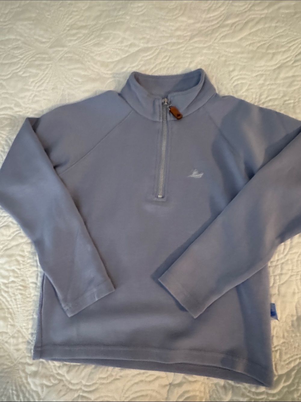 Boys  Half-Zip Pullover Sweater - Light Blue